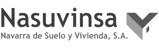 Logotipo de Nasuvinsa en blanco y negro