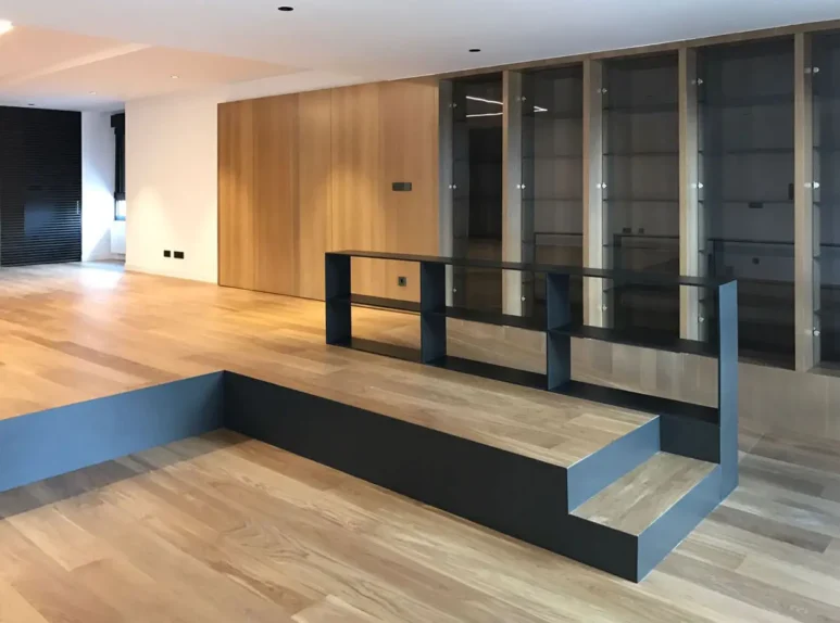 piso-reformado Parte del salón de piso rehabilitado por el arquitecto Iñigo Peralta Calvo en Pamplona
