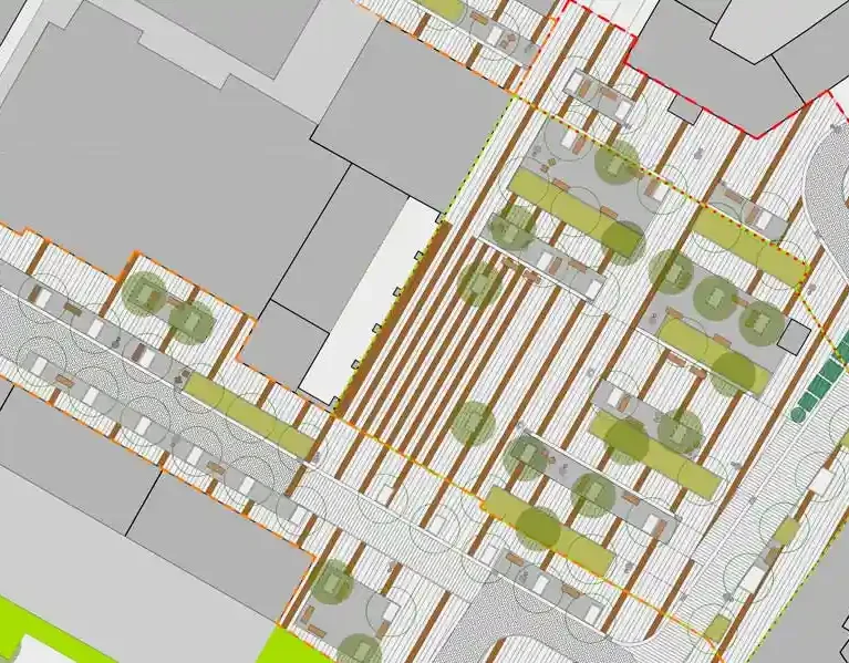 Memoria de valor de la reurbanización de la plaza de la Iglesia y calles adyacentes en Burlada