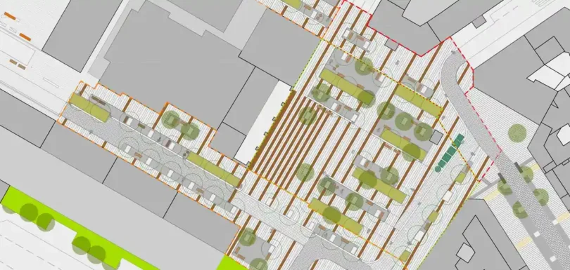 Memoria de valor de la reurbanización de la plaza de la Iglesia y calles adyacentes en Burlada