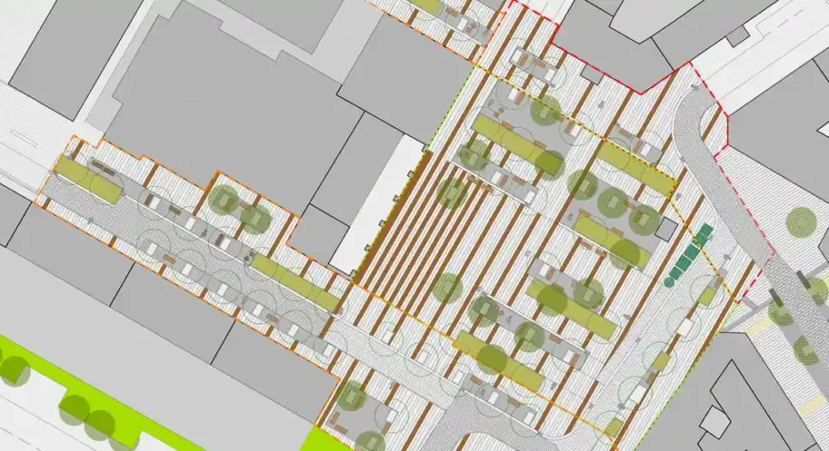 Memoria de valor de la reurbanización de la plaza de la Iglesia y calles adyacentes en Burlada
