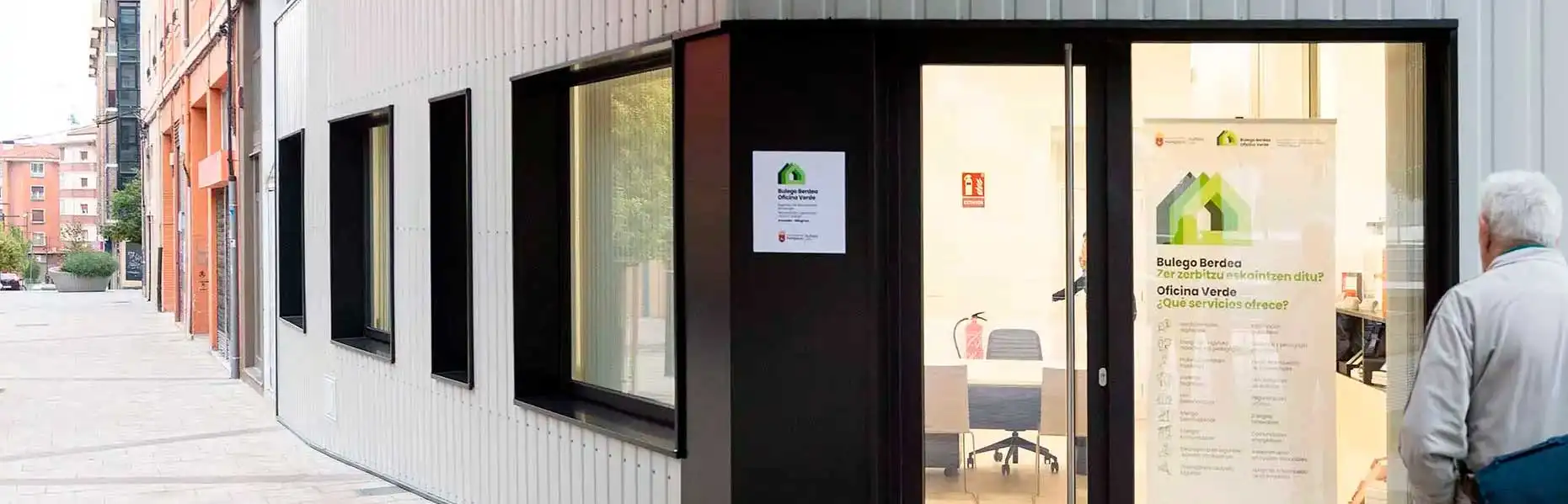 Oficina Verde en la Milagrosa, barrio de Pamplona, Navarra.