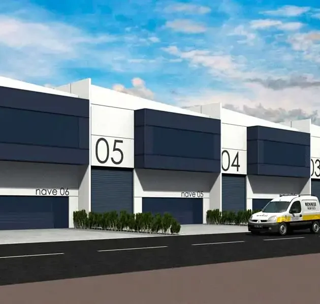 Proyecto de seis naves en el polígono industrial de Galaria, Navarra.