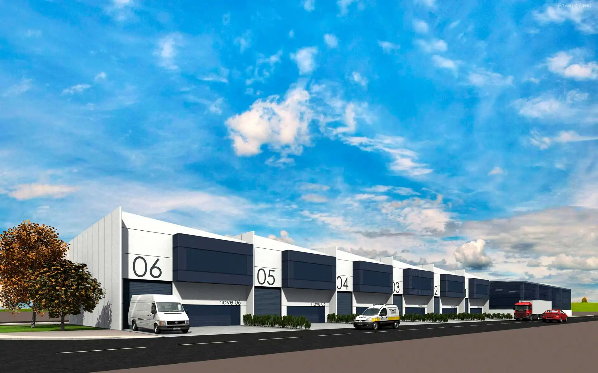 Proyecto de seis naves en el polígono industrial de Galar, Navarra.