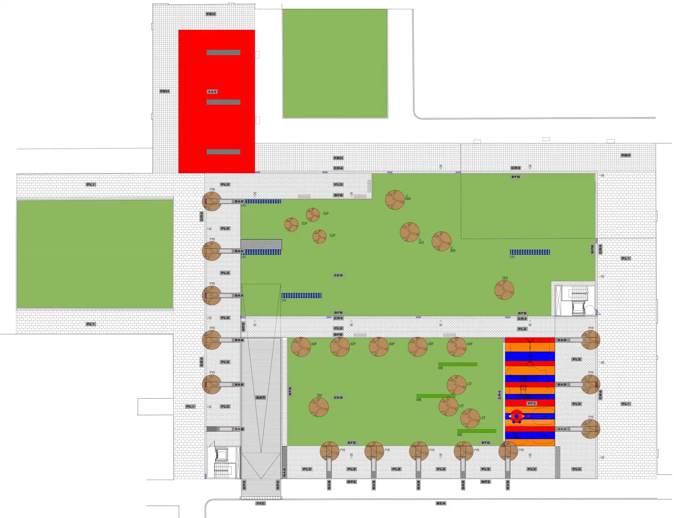 Estacionamiento subterráneo y urbanización superficial en Iñigo Arista Pamplona-Iruña